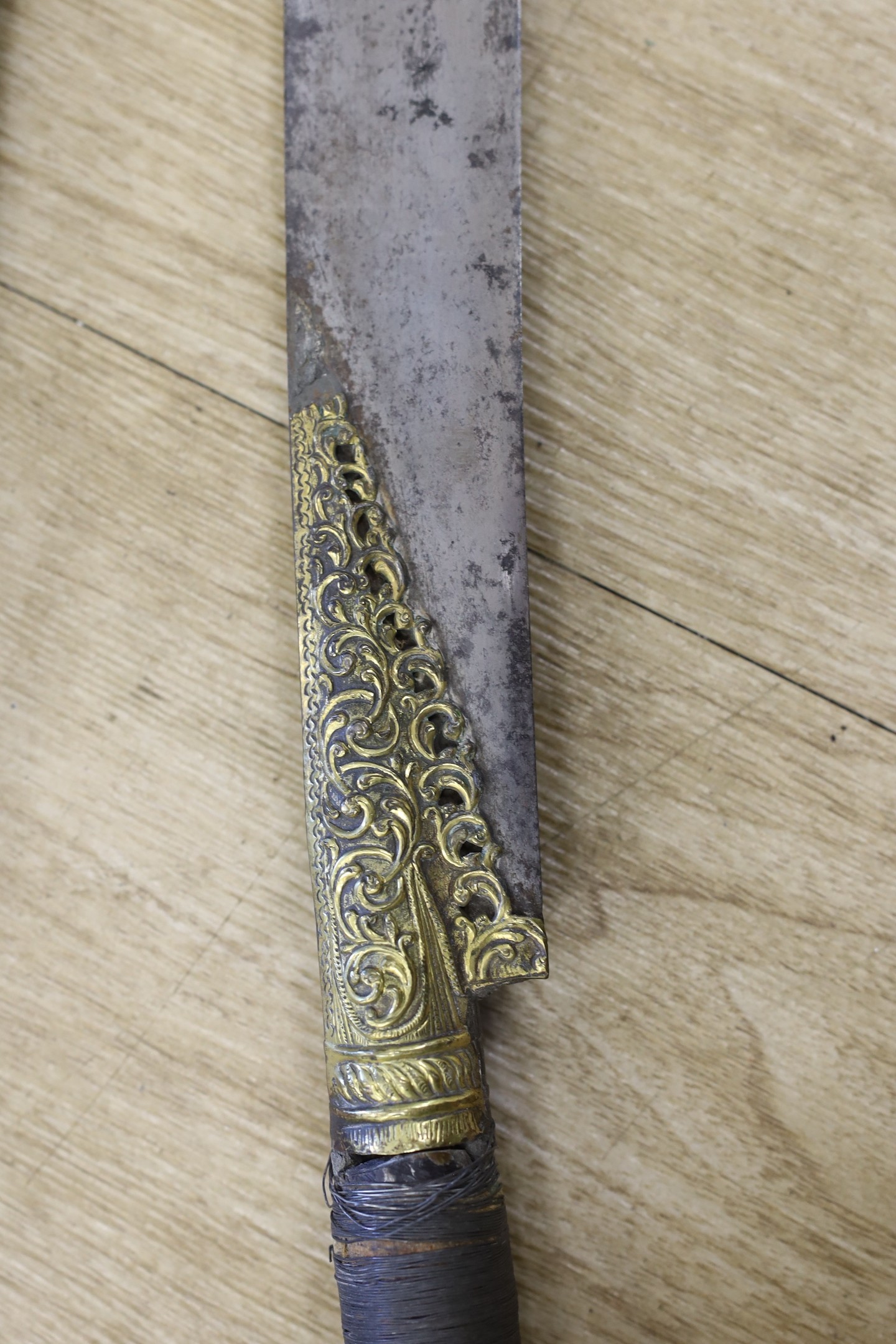 A 19th century Ottoman Short sword (yatagan) - 86cm long